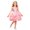 Pink, variant on Little Girls Halloween Dress Solid Color Sequin Pleated Girls Formal Dress For Birthday Halloween Parties Easy Care 2 To 12Y