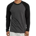 thumbnail image 3 of Playera Manga Larga Casual Raglán Slim Fit Comoda Unisex 3pz, 3 of 8