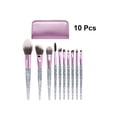 thumbnail image 2 of makeup brushes set 10pcs Unique Handle Makeup Brushes Multi-function Cosmetic Brush Kit Artificial Fiber Brush Set with PU Bag, 2 of 6