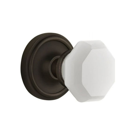 Nostalgic Warehouse Clawaw_Psg_234_Nk Classic Solid Brass Rose Passage Door Knob Set -