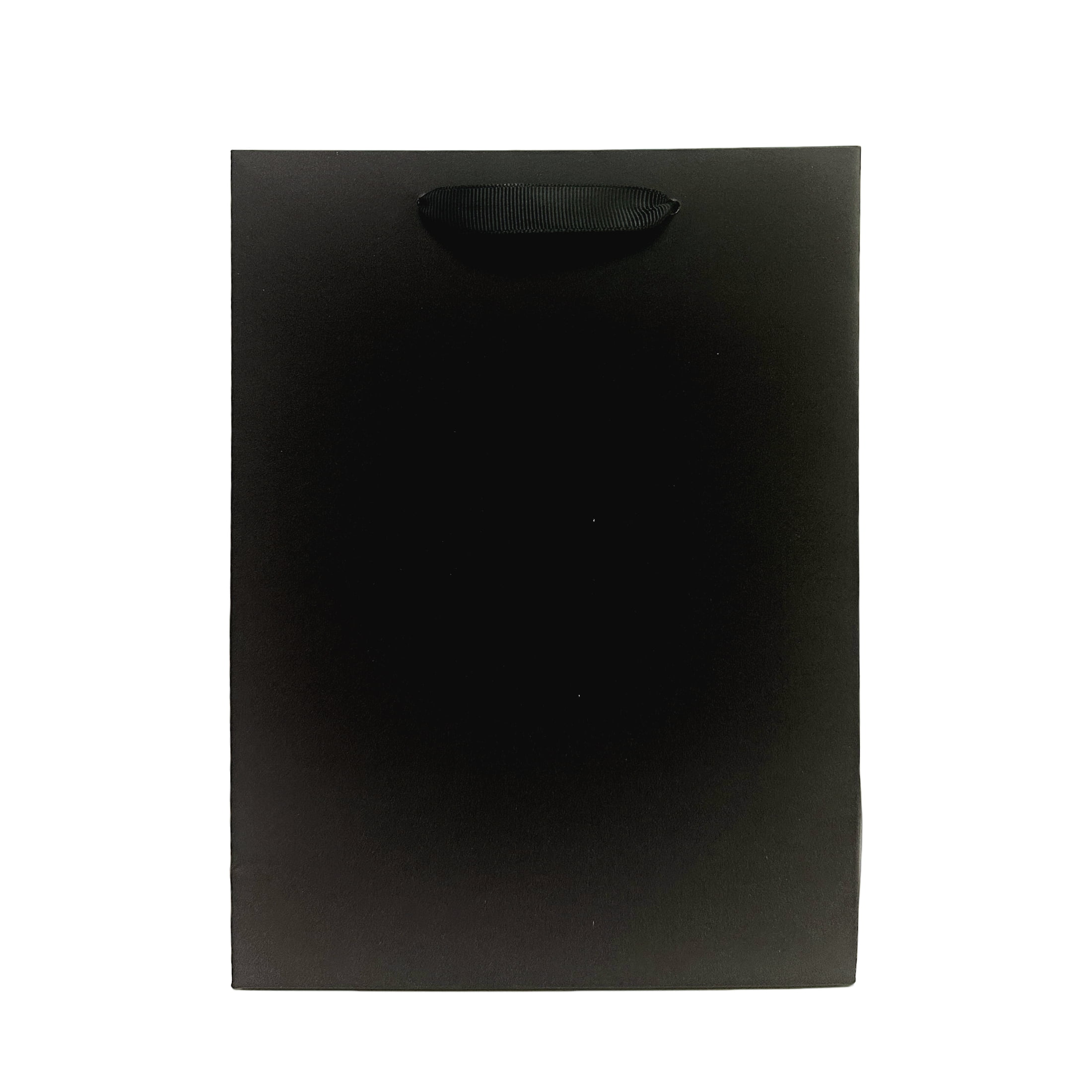 Large Black Paper Gift Bags, 7"x 5" x 10", 3 Count, by Way To Celebrate