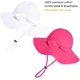 thumbnail image 2 of Baby Girl Sun Hat with UPF 50+ Outdoor Adjustable Beach Hat with Wide Brim Bucket Hats, 2 of 5