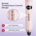 thumbnail image 2 of KIPOZI 1.5" Thermal Brush, Curling Iron Brush for Salon Blowout at Home, Thermal Round Brush Creates Smooth Straight Hair OR Natural Curls, Dual Voltage, Auto Shut-off, Gift for Women, Pink, 2 of 12