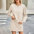 thumbnail image 6 of DHFJKG Women's Skirt Sets Joggers 2 Piece Outfits Raglan Long Sleeve Top And Drawstring Mini Skirt Comfortable Casual SportsWear Versatile Outfit, 6 of 9