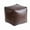 F-6, variant on Faux Leather Ottoman Footstool, Moroccan Pouf Cover, Unstuffed Storage Footrest, for Living Room, Bedroom, Nursery Decor, 1-pack, Brown, by Ihhxbz
