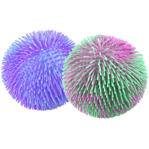 bout Lyrisch Merchandiser 2 RANDOM Multi-Color Tie Dye Swirl Jumbo 8" Puffer Ball - Sensory Therapy  Fidget Stress Balls - OT Autism SPD - Walmart.com