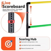 Sweetcrispy Ladder Ball Game Set Portable Ladder Toss for Backyard Tailgates Campsites and Family Fun, Black