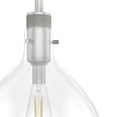 thumbnail image 4 of Hunter - Van Nuys 1-light Brushed Nickel, Medium Size Pendant Light, Dimmable, Transitional Style, Bell Shaped, for Bedrooms, Dining, Living Rooms - 19298, 4 of 8
