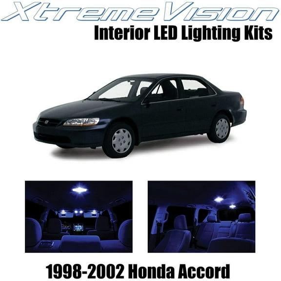 XtremeVision Interior LED for Honda Accord 1998-2002 12 pcs Blue Interior LED Kit Installation Tool
