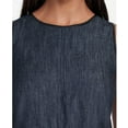 thumbnail image 3 of Lauren Ralph Lauren Women's Faux-Leather-Trimmed Denim Dress (6, Mineral Blue), 3 of 3