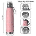 thumbnail image 3 of Modern 29oz Stainless Steel Insulated Thermos with Tea Filter, 360° Printed Travel Bottle, Leakproof BPA-Free Flask with Anti-Slip Base, 304 Inner & 201 Outer, Vacuum Cup, 3 of 6