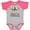 Baseball Heather and Hot Pink, variant on Inktastic Baby's 1st Christmas Candy Canes Boys or Girls Baby Bodysuit