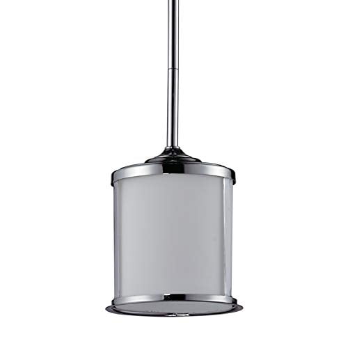 Z-Lite 2003MP-CH Sonna One Light Mini Pendentif, Cadre en Acier, Finition Chromée et Nuance de Verre Opale Mat