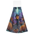 thumbnail image 2 of Wobogo Scarecrow Pumpkin Hand Towel Set of 2 Absorbent for Kitchen and Bathroom With Velcro Hanging Loop 18.2×14in, 2 of 7