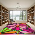 thumbnail image 2 of ODIKA 2'x3' Machine Washable Non-Slip Area Rug, Bohemian Hot Pink High Traffic Rug, Pink, 1291169, 2 of 7