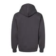 thumbnail image 6 of Hanes Ultimate Cotton Men's Fleece Pullover Pocket Hoodie, Warm Hooded Sweatshirt, Smoke Grey, XL, 6 of 6