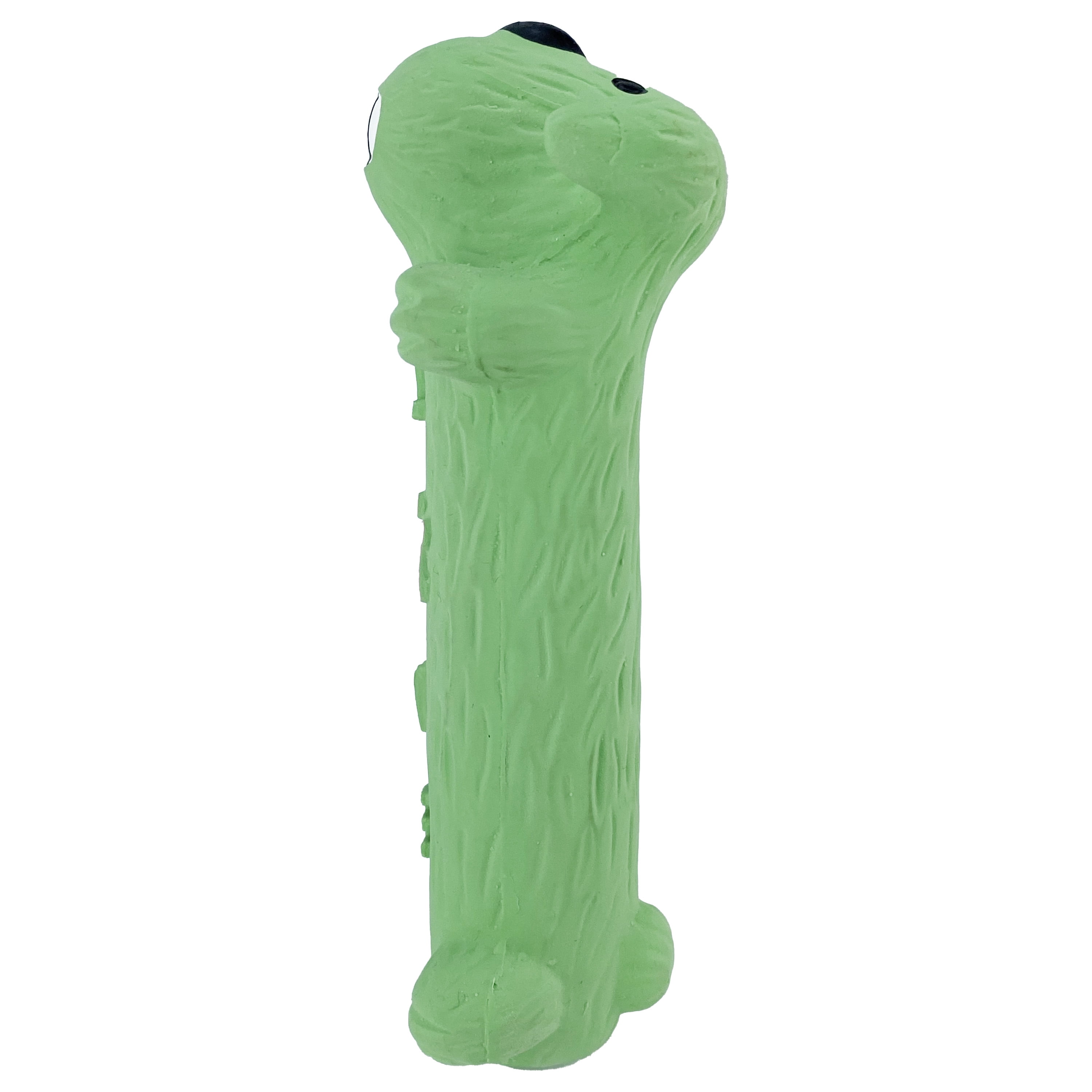 Latex loofa top dog toy