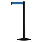 TENSABARRIER 875-33-STD-NO-L5X-C Barrier Post with Belt,7-1/2 ft. L,Blue