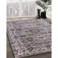 thumbnail image 3 of Ahgly Company Machine Washable Indoor Rectangle Industrial Modern Silver Pink Area Rugs, 6' x 9', 3 of 7