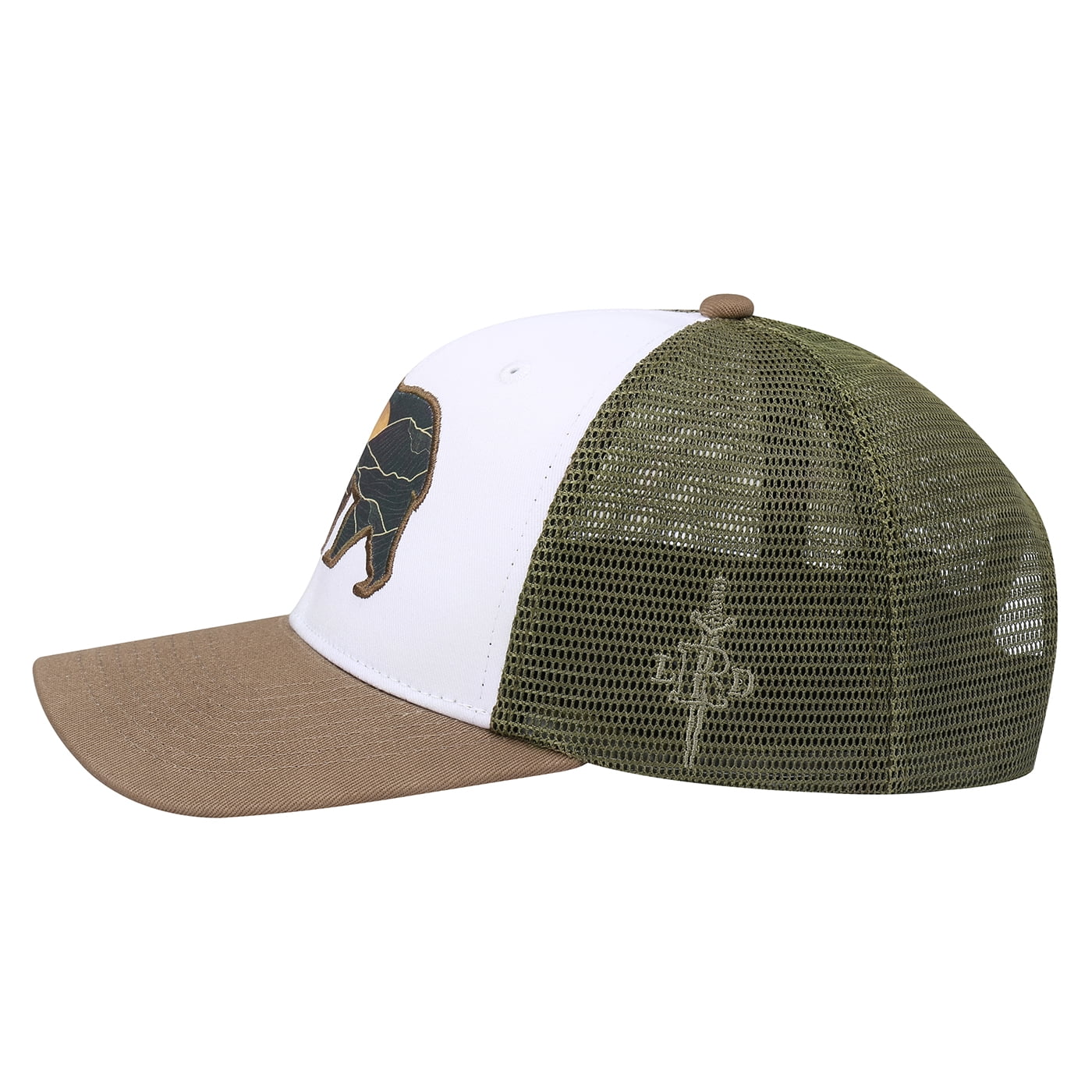 HDE Trucker Hat - Performance Outdoor Snapback Adventure Hats for Men Boreal Bear