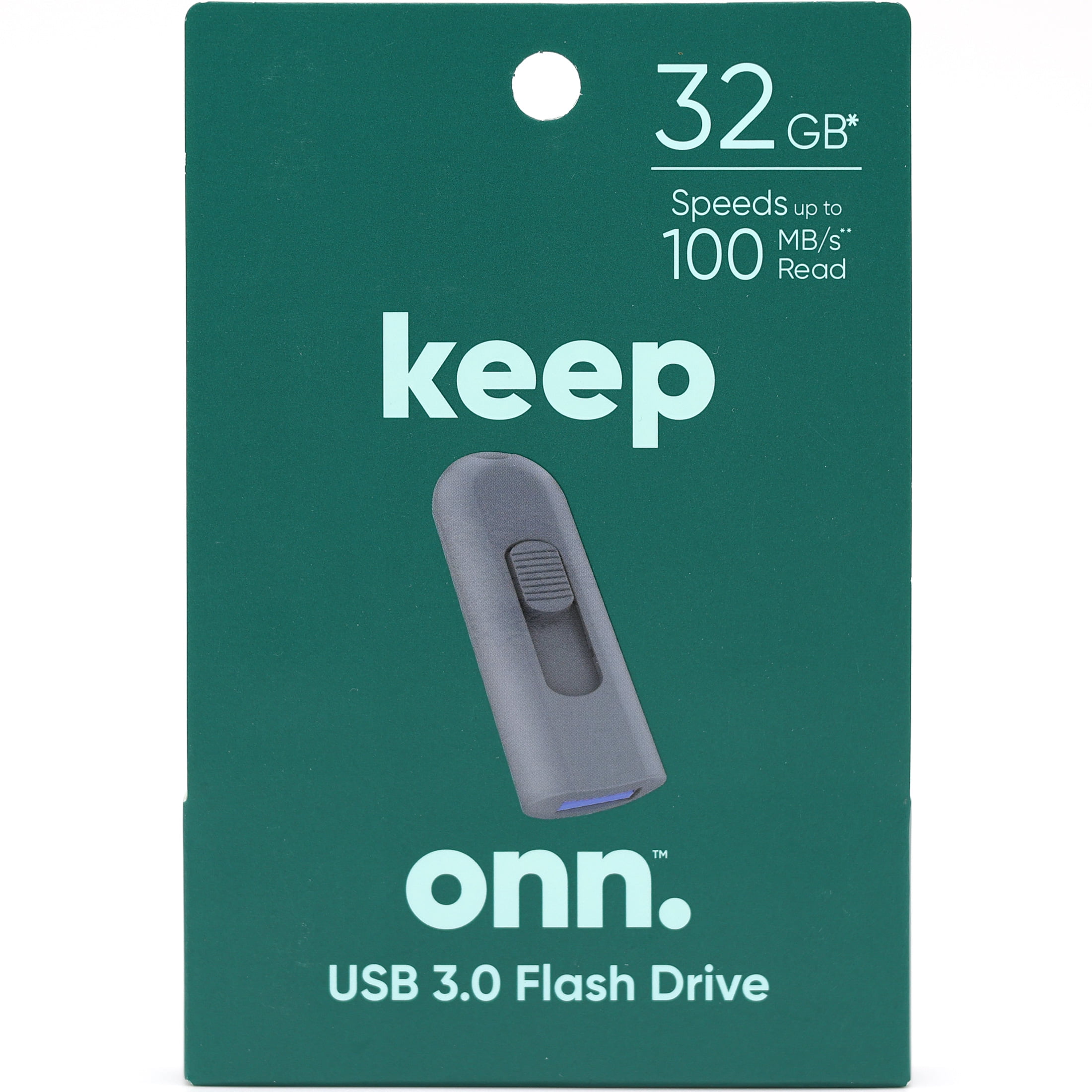 onn. 32 GB capacity, USB 3.0 Flash Drive for Tablets and Computers