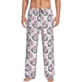 thumbnail image 2 of Kdxio Poodle Dog Print Men's Sleep Pajama Pant Lounge Pants with Pockets, 2 of 8