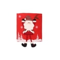 thumbnail image 2 of Christmas Chair Covers Set - Long Legged Santa Figures with Raised Hands for Kitchen Table Holiday Decorations, 2 of 3