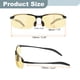 thumbnail image 2 of Gafas de sol deportivas polarizadas para ciclismo para hombres, bicicleta de montaña, conducción, pesca y running, negro/amarillo, 2 of 6