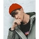 thumbnail image 5 of Gorro de pescador corto de punto de lana Sinhoon para hombre y mujer, gorro cálido de invierno (naranja), 5 of 8