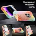 thumbnail image 4 of SaniMore for iPhone 14 Pro Max Multi-Functional Magnetic Case with Wireless Charging, 3 Layers Protection Case with Car Mount & Kickstand Military Grade Shockproof Protective Case, Multi-Color, 4 of 6