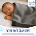 thumbnail image 2 of Manta para Bebé Baby Morgan Térmica de Waffle 91 x 127 cm Gris, 2 of 7