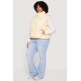 thumbnail image 3 of Women's Plus Size Drawstring Hem Zip Front Puffer Vest, 3 of 4