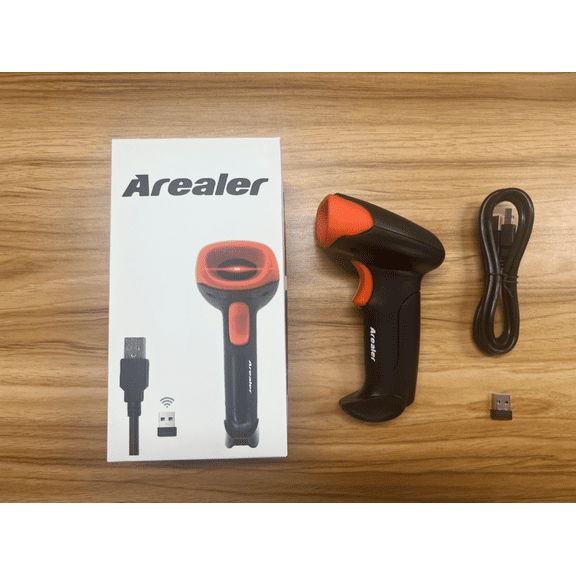 Arealer U20 Handheld Barcode Scanner with USB Cable, screen Code Support Paper 1d 2d qr Scanner Usb Bar Code Hxber