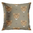 thumbnail image 1 of RYLABLUE Housse de Coussin Motif Géométrique Têtes de Guépard et Fleurs Abstraites à Pois, 1 of 1