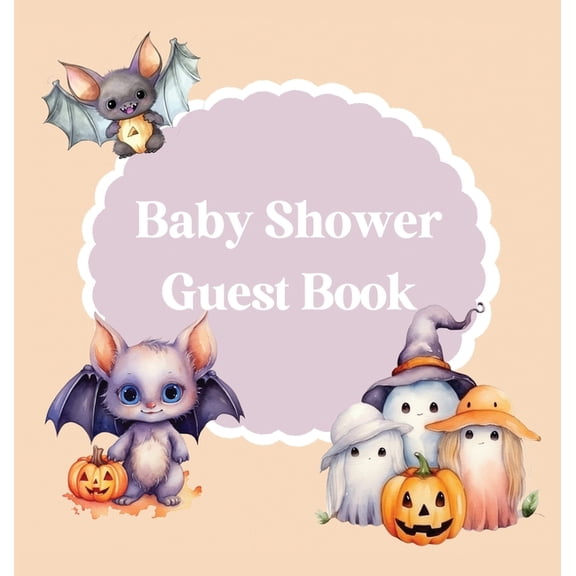 Baby Shower Guest Book Halloween themed (hardback), (Hardcover)