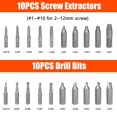 thumbnail image 4 of Kit extractor de pernos Coobeast de 41 piezas con juego de extractores de tornillos pequeños, 4 of 9