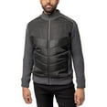 thumbnail image 5 of X RAY JEANS Mens Lightly Insulated Full-Zip Sweater Jacket, Black/Charcoal, M, 5 of 8