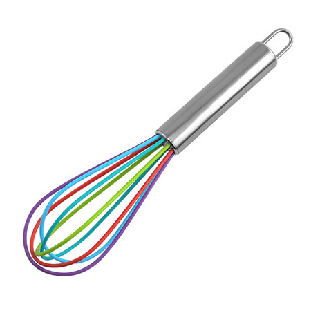 

Stainless Steel Whisk with Silicone Handle - Large Balloon Whisks for Cooking - Metal Whisk for Stirring & Mixing 8 Inches