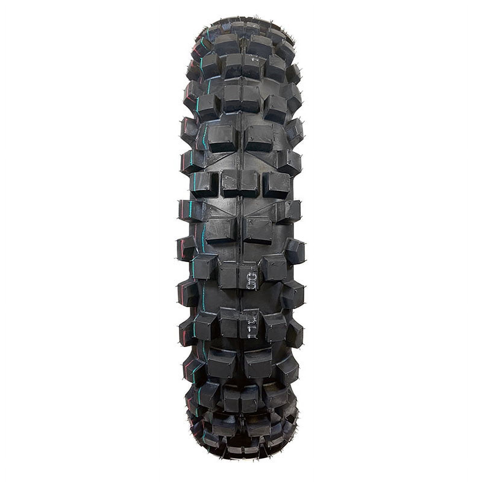Motorcycle Dirt Bike Tire 110/100-18 Front or Rear Off-Road Knobby Tread (Model P154)