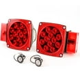 thumbnail image 2 of Red Hound Auto Led Pair Trailer Square Tail Light over 80 inches & (2) 3/4 inches Clear Side Marker Lights, 2 of 6