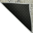 thumbnail image 4 of 9' X 12' Beige And Dark Gray Floral Washable Indoor Outdoor Area Rug, 4 of 5