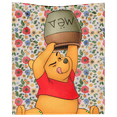 thumbnail image 4 of Fnyko Flannel Throw Blanket Cartoon Winnie the Pooh Printed Soft Fuzzy Flannel Plush Baby Throw Blanket Machine Washable Light Weight All Season Warm Decoration Blanket for Living Room Bed Sofa Office, 4 of 6