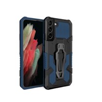 ELEHOLD Armor Case for Samsung Galaxy S23 6.1",Rugged Hybrid Full Body Protective Case Hidden Kickstand Magnetic Car Mount Anti-Scratch Shockproof Case,Blue