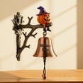 thumbnail image 3 of Timbre de Puerta Decorativo de Calabaza para Halloween | Tema Gótico | Montaje En Pared | Badanilla Original | Decoración de Halloween para El Porche | 1 Timbre, 3 of 5