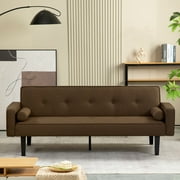Aziza Convertible Sofa Bed - Dark Brown