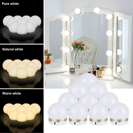 

LED Dressing Desk Lamp 10 Dimmable Bulbs 5.2m Dressing Desk Lamp Ideal for Bathrooms Dressing Rooms Offices Workplaces and Hotels. Can be used for makeup Fill Light Decoration Shooting