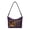 Black Mom And Child Print, variant on PU Leather Underarm Sling Bag for Women, Pink Gold Marble Pattern Smooth Zipper Hobo Purse for Travel Work
