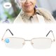 thumbnail image 5 of Elegantes gafas de lectura con bloqueo de luz azul +2,00 para aliviar la visión Golden Glamour, 5 of 8