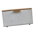 thumbnail image 2 of Contenedor de almacenamiento de pan de Metal, contenedor de almacenamiento de pan, caja de botes para frutos secos, contenedor de almacenamiento de pa Blanco, 2 of 9