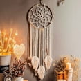 thumbnail image 1 of Catch Dream Atrapasueños Gigante de Macramé con Plumas Tejidas para Colgar en la Pared, Hecho a Mano, Bohemio, decoración de Interiores, Regalo, 80 x 25 cm Sincero Electrónica, 1 of 5